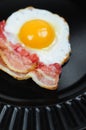 Fried egg on plate Royalty Free Stock Photo