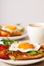 Fried egg sandwich breakfast meal Royalty Free Stock Photo