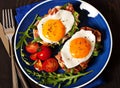 Fried egg sandwich breakfast meal Royalty Free Stock Photo