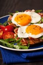 Fried egg sandwich breakfast meal Royalty Free Stock Photo