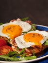 Fried egg sandwich breakfast meal Royalty Free Stock Photo