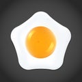 Fried egg, vector Royalty Free Stock Photo