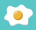 Fried egg vector illustration Royalty Free Stock Photo