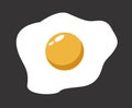 Fried egg vector illustration Royalty Free Stock Photo