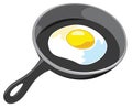 Fried Egg Vector Royalty Free Stock Photo
