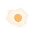 Fried egg vector illustration icon Royalty Free Stock Photo