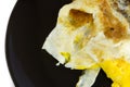 Fried egg fail Royalty Free Stock Photo