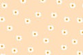 Fried eggs illustration hand drawn pattern background Royalty Free Stock Photo