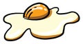 Fried eggs, illustration, vector Royalty Free Stock Photo