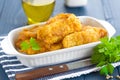 Fried fish in a batter Royalty Free Stock Photo