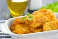 Fried fish in a batter Royalty Free Stock Photo