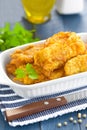 Fried fish in a batter Royalty Free Stock Photo