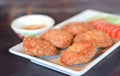 Fried fish cake Royalty Free Stock Photo