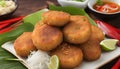 Fried Fish Cakes Thai Food Royalty Free Stock Photo