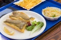 Fried fish and chips, Salad, Sea side speciality