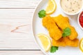 fried fish finger stick or french fries fish Royalty Free Stock Photo