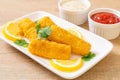 fried fish finger stick or french fries fish Royalty Free Stock Photo