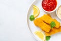 fried fish finger stick or french fries fish Royalty Free Stock Photo