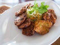 Fried fish-paste balls Royalty Free Stock Photo