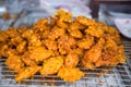 Fried fish patty with corn mix for sale in market