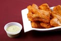 Fried fish in plate