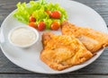fried fish steak Royalty Free Stock Photo