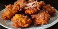 Fried fritters. Spanish typical food.