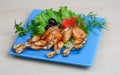 Fried frog legs Royalty Free Stock Photo