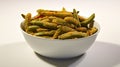 Fried Green Beans. Homemade Sauteed Green Beans with Salt and Pepper. Generative AI