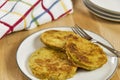 Fried green tomatoes Royalty Free Stock Photo