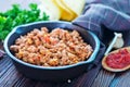 Fried ground meat