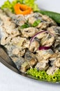 Fried herring dish Royalty Free Stock Photo