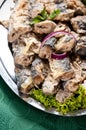 Fried herring dish Royalty Free Stock Photo