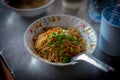 Fried Hokkien Noodles in the southern of Thailand Royalty Free Stock Photo