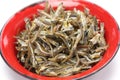 Fried ikan bilis(dried anchovies) , malaysian food