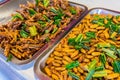 Fried insects food Royalty Free Stock Photo