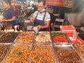 Fried insects street food