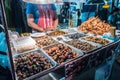 Fried insects on the streets of Bangkok, Thailand Royalty Free Stock Photo