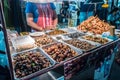 Fried insects on the streets of Bangkok, Thailand Royalty Free Stock Photo