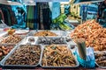 Fried insects on the streets of Bangkok, Thailand Royalty Free Stock Photo