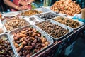 Fried insects on the streets of Bangkok, Thailand Royalty Free Stock Photo