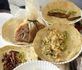 Fried insects tacos, Mexican cuisine