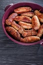 Fried italian Braciole -beef steaks rolls Royalty Free Stock Photo