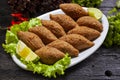 Fried kebab, traditional Arab cuisine