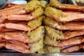 Fried Kingcrab legs for sale