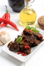 Fried Lung with Spicy Red Sauce or Paru Goreng Balado