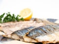 Fried mackerel filet