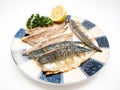 Fried mackerel filet