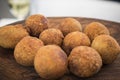 Fried meat balls, gormet Royalty Free Stock Photo