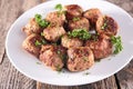 Fried meatball Royalty Free Stock Photo